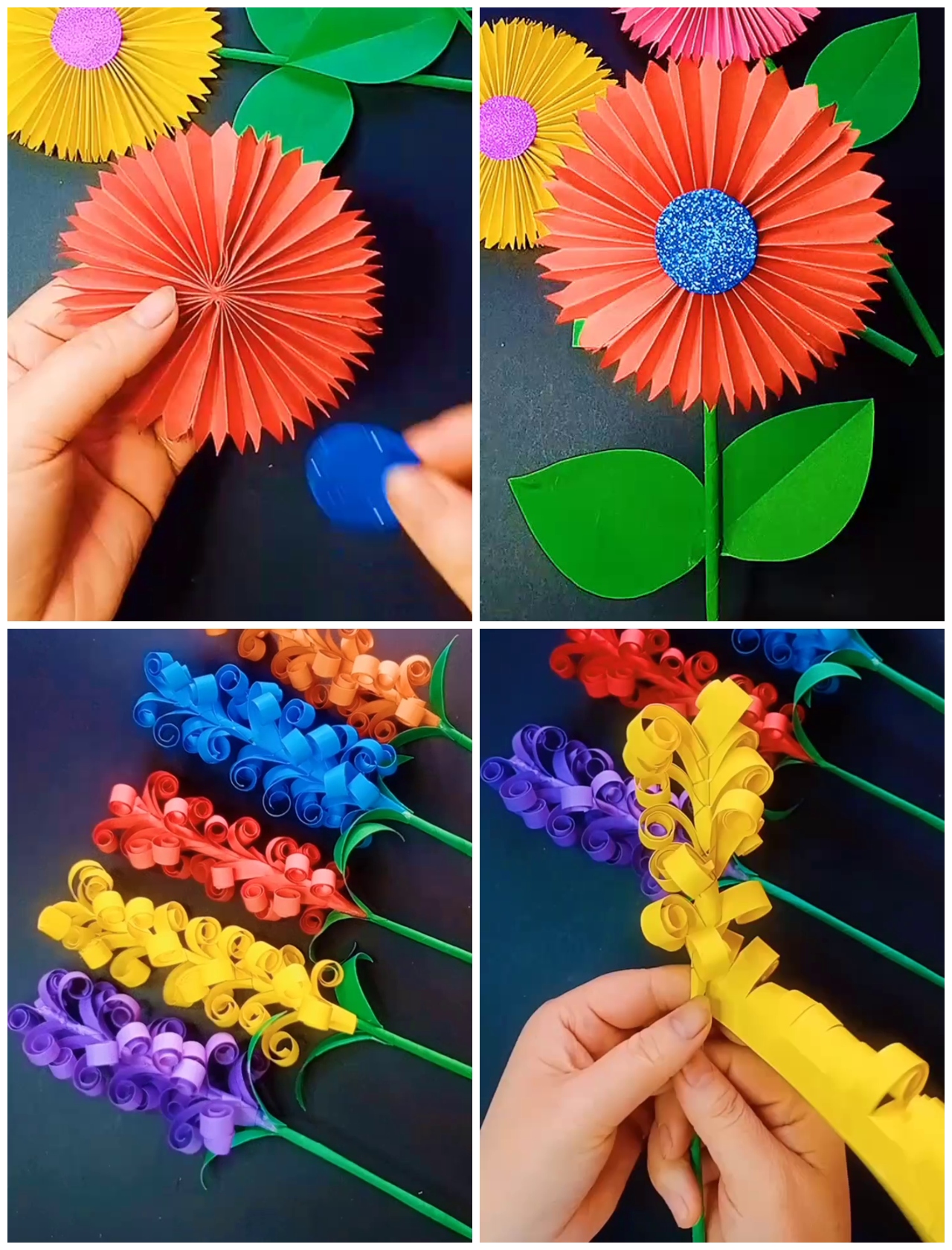 Simple Paper Flower Craft Making Tutorials | Kids Planet | Facebook