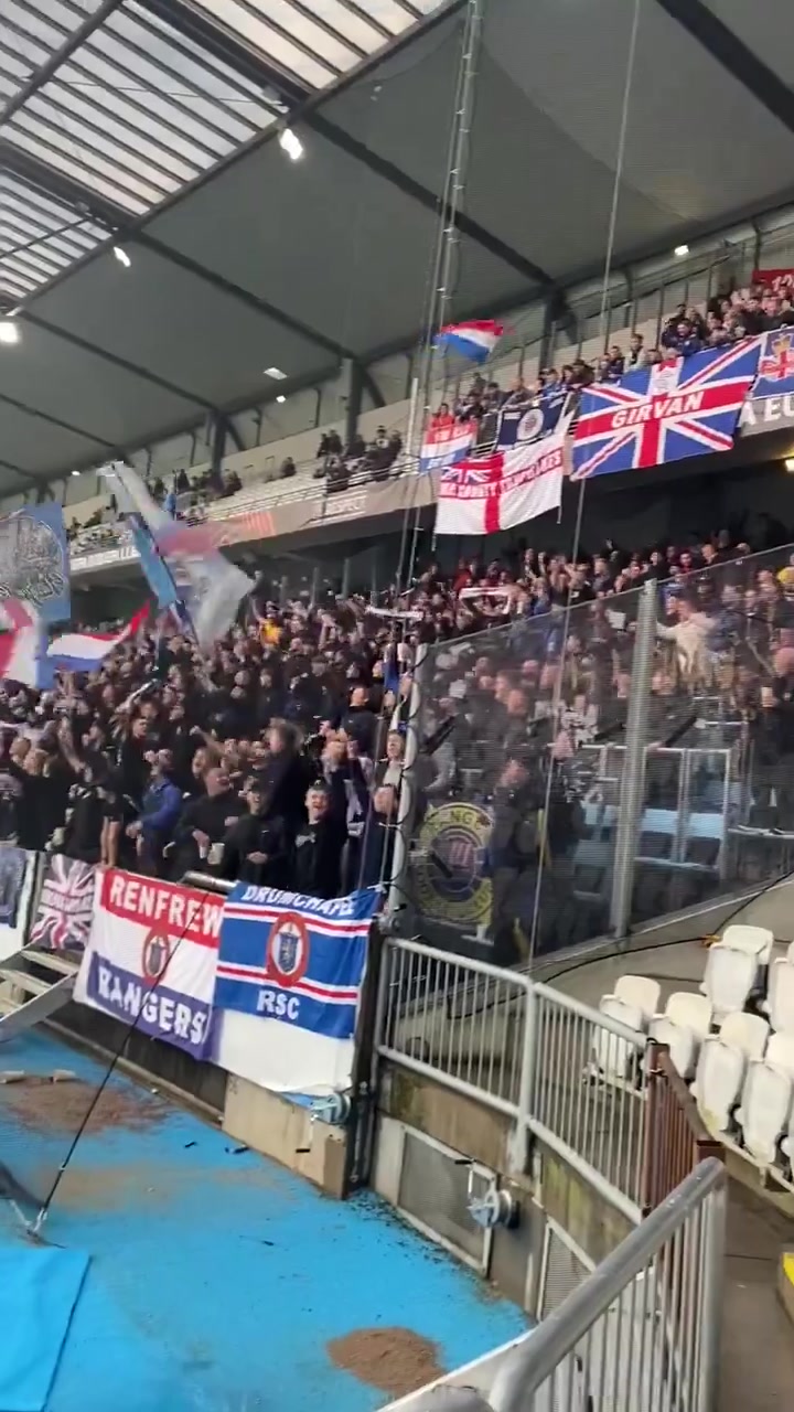 Rangers fans in Malmo pre match! 🇸🇪💙 | Linfield & Rangers FC - The ...