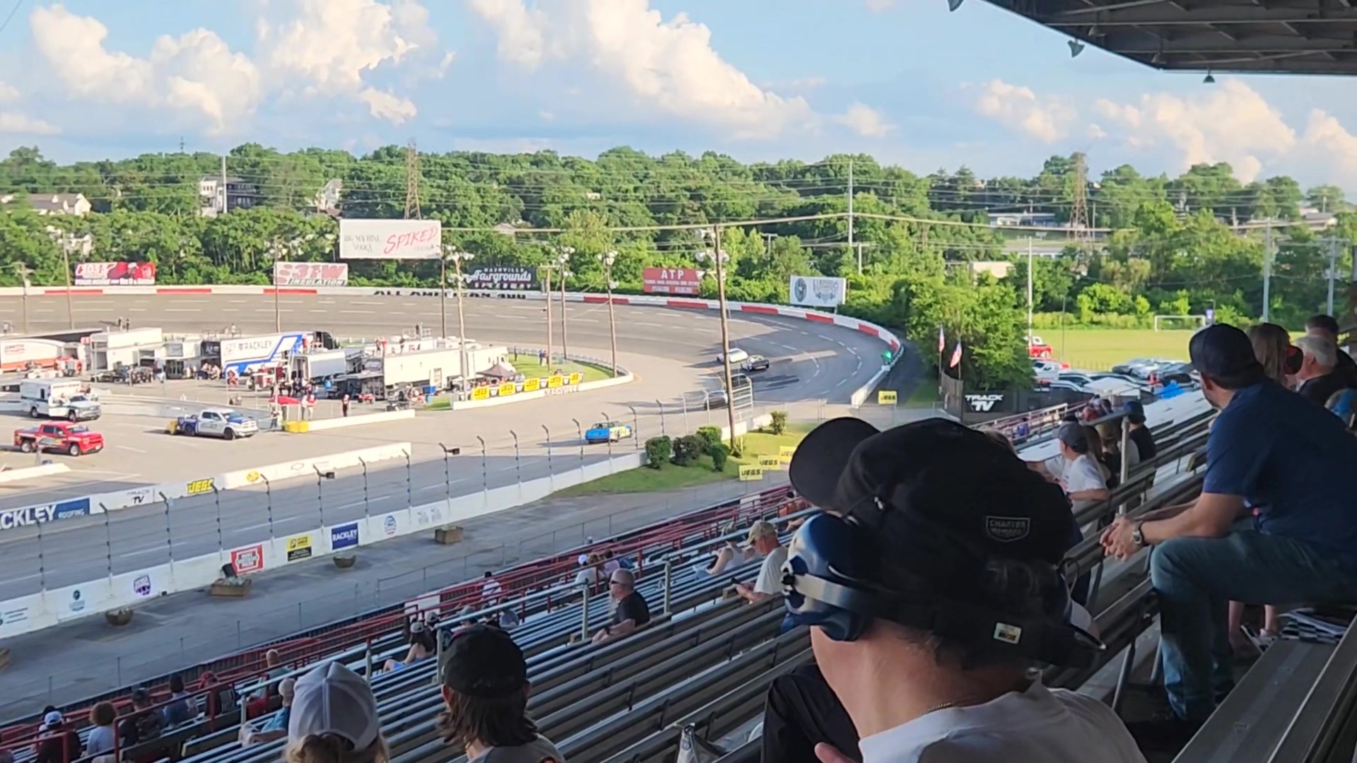 Chuck Barnes Jr makes the pass with 4 laps to go to win the CRA Street ...