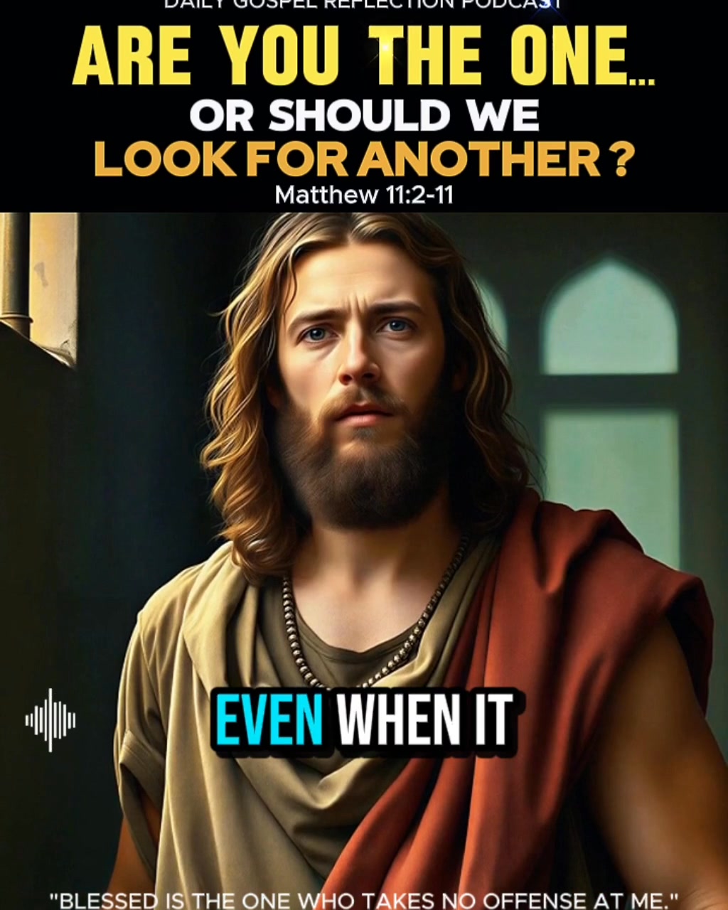 Jesus doesn't dominate; He heals. He doesn't put on a show; He restores ...
