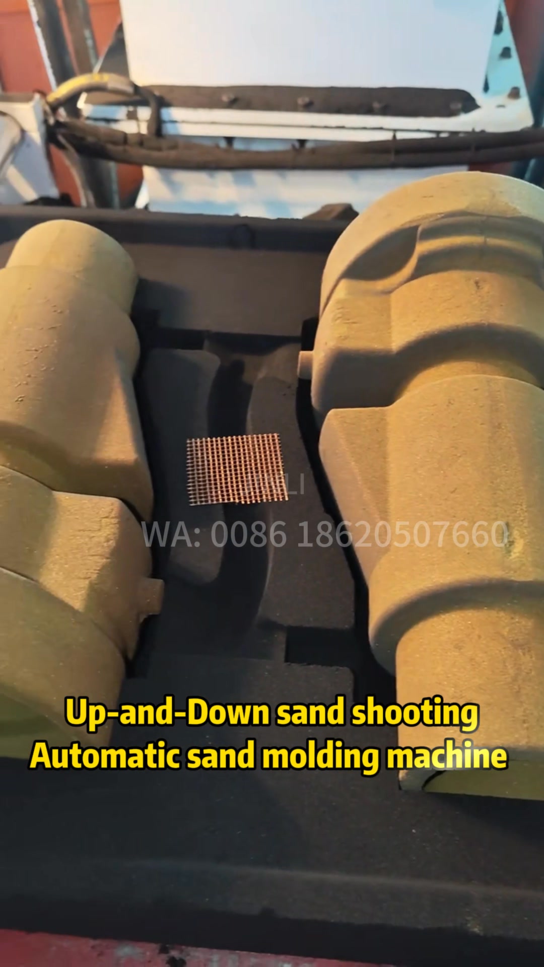 The foundry uses a 750 * 850 up and down shooting automatic sand ...
