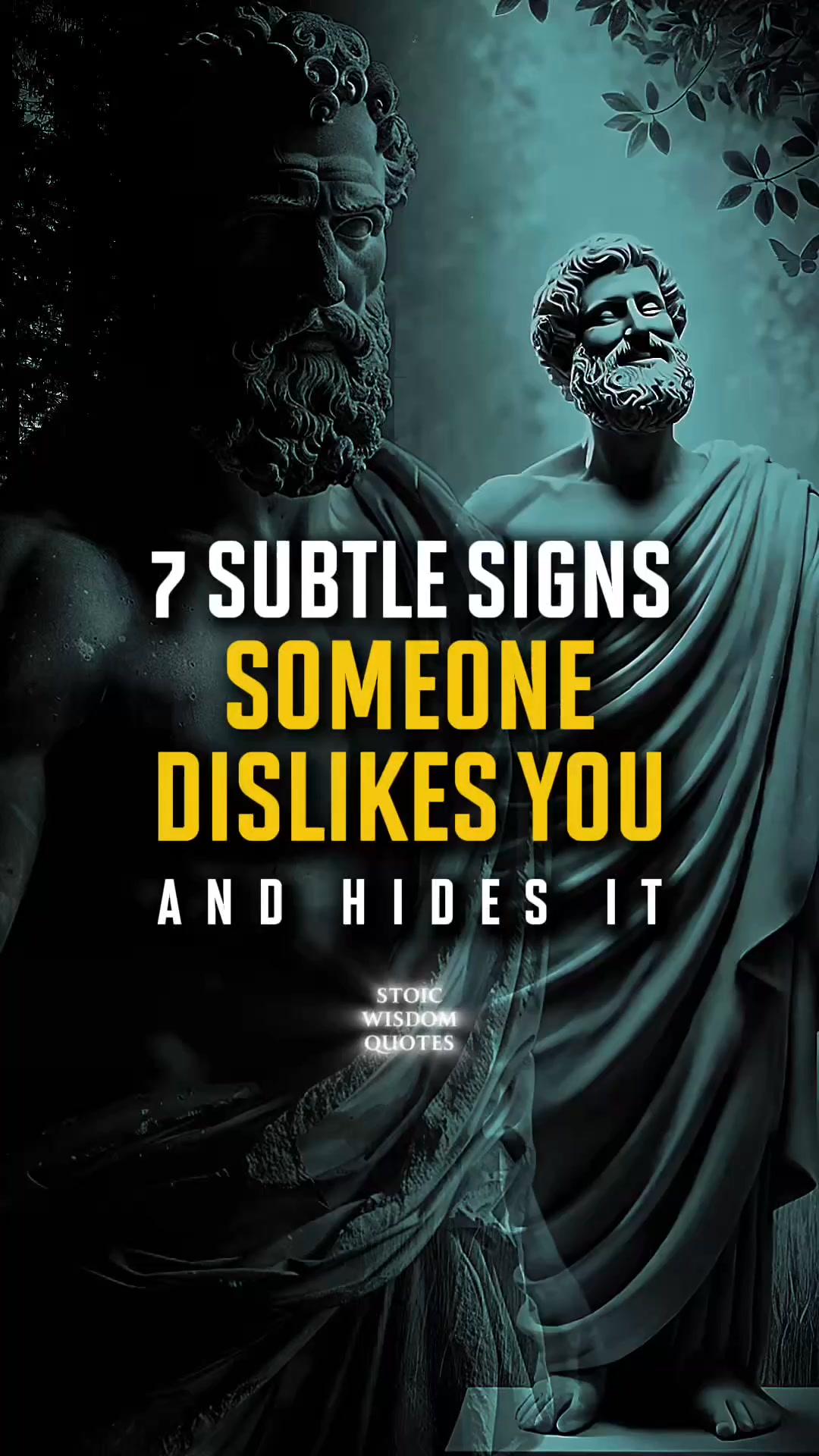 7 Subtle Signs Someone Dislikes You and Hides It | Stoic Philosophy # ...