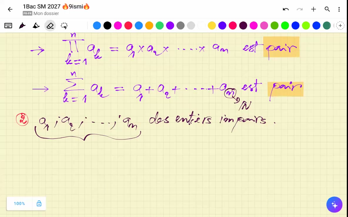 あたまからさ1番 Seance 3 : les bases mathématiques 1Bac SM 2027 | 9ismi.ma