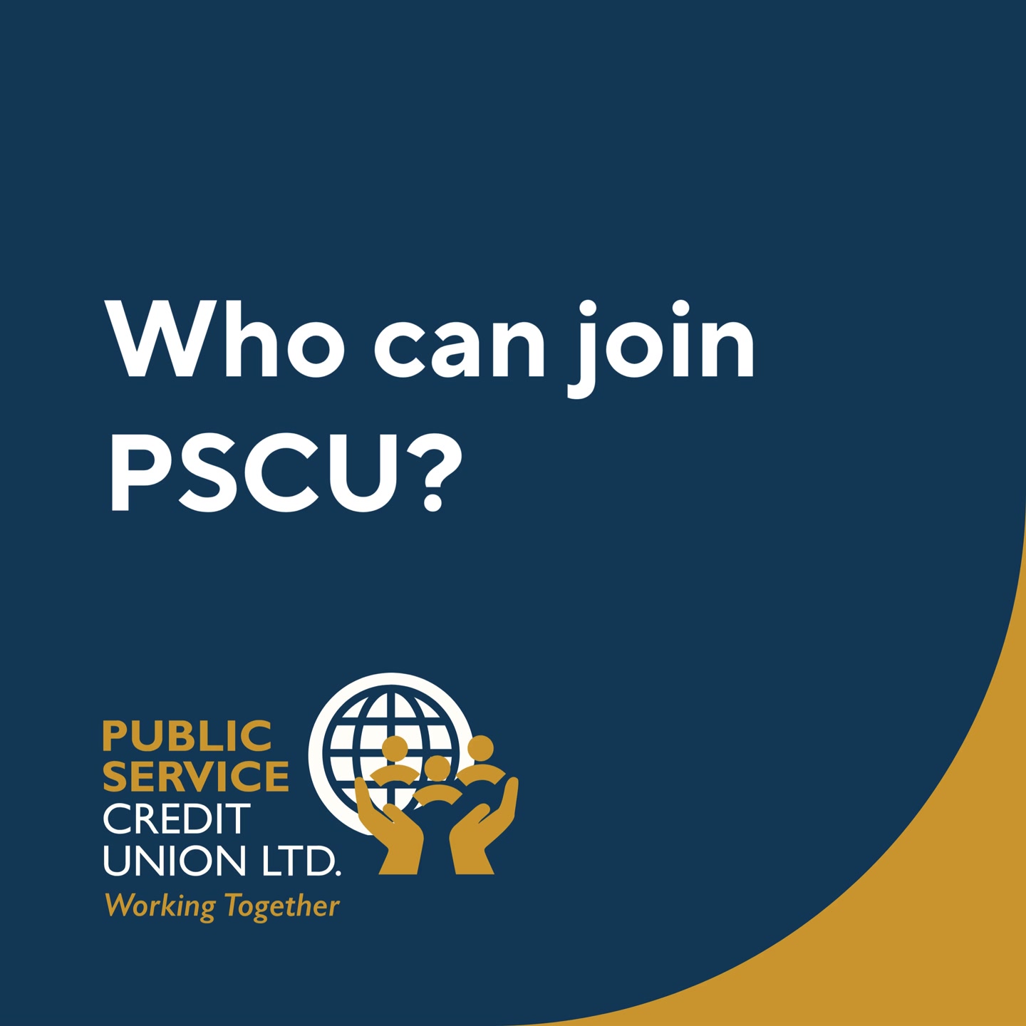 Joining Public Service Credit Union is easy! You can become a member if ...