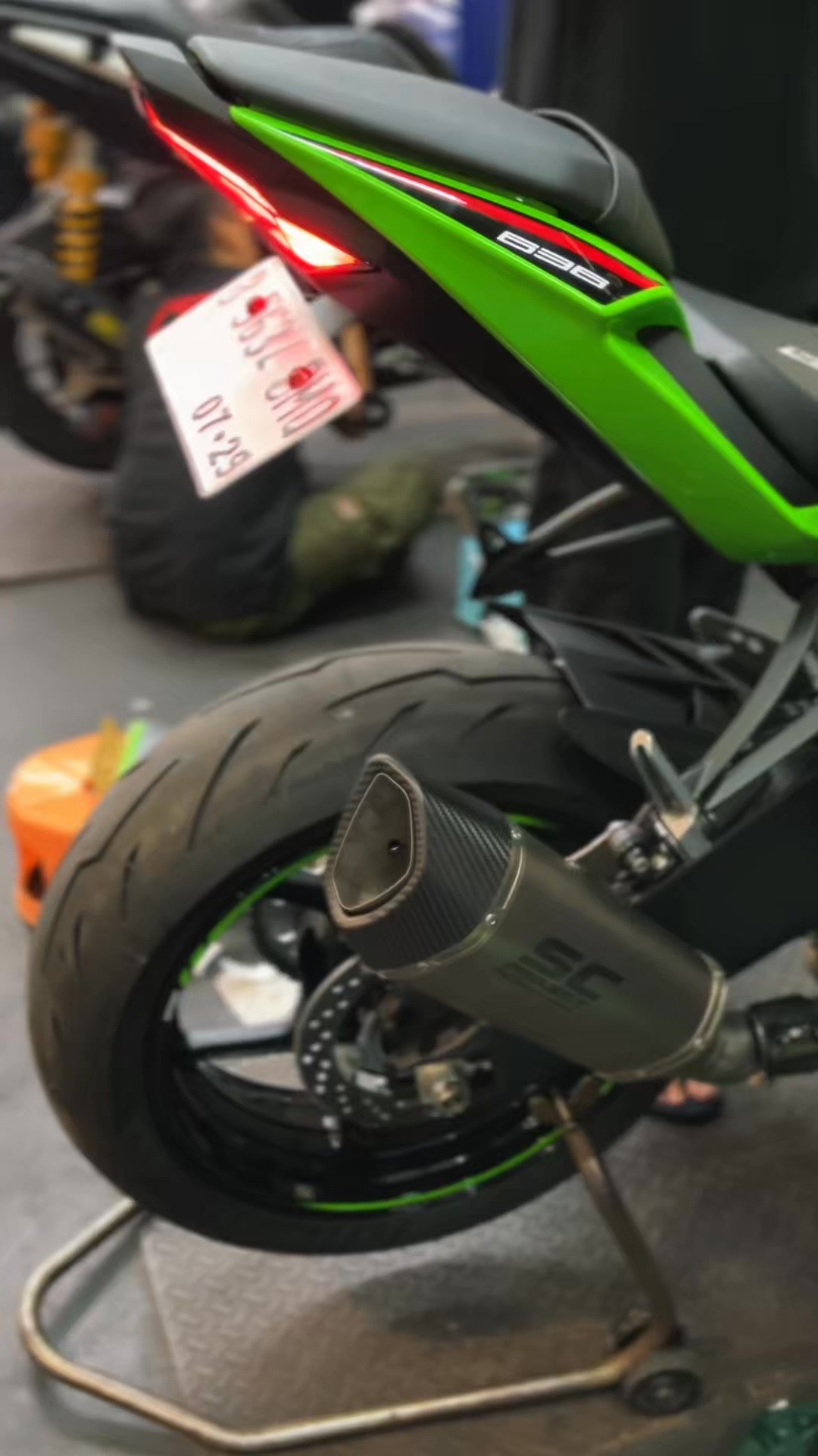 PTPA ADMINS SC Project Real Titanium Exhaust for Kawasaki ZX6R