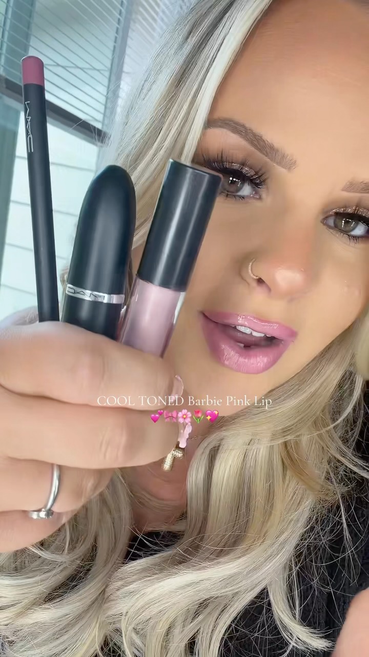 This MAC pink lip combo is the prettiest soft pink! 💕 Perfect if