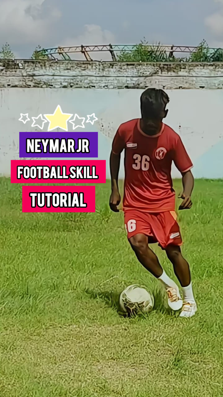 Neymar Jr football skill tutorial ⚽🥵 ️ #football #skills #soccer #reels ...