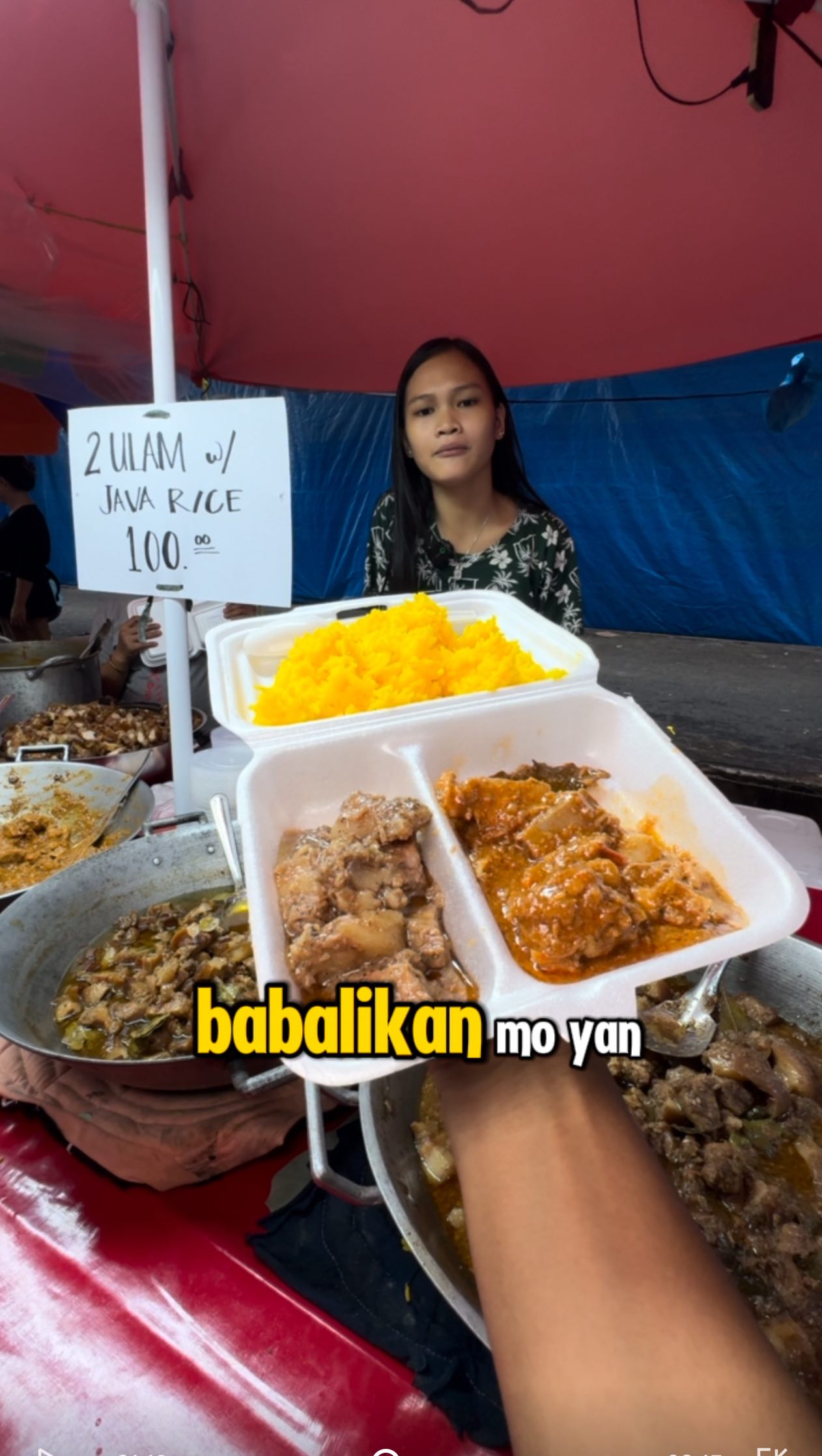 May dalawang ulam kna sa 100 with java rice pa #nonong #filipinofoods # ...