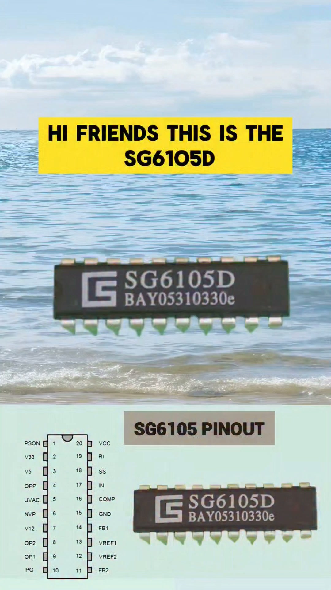 What is this chip? 🤔 This is the 74164 Shift Register IC 🔌 It