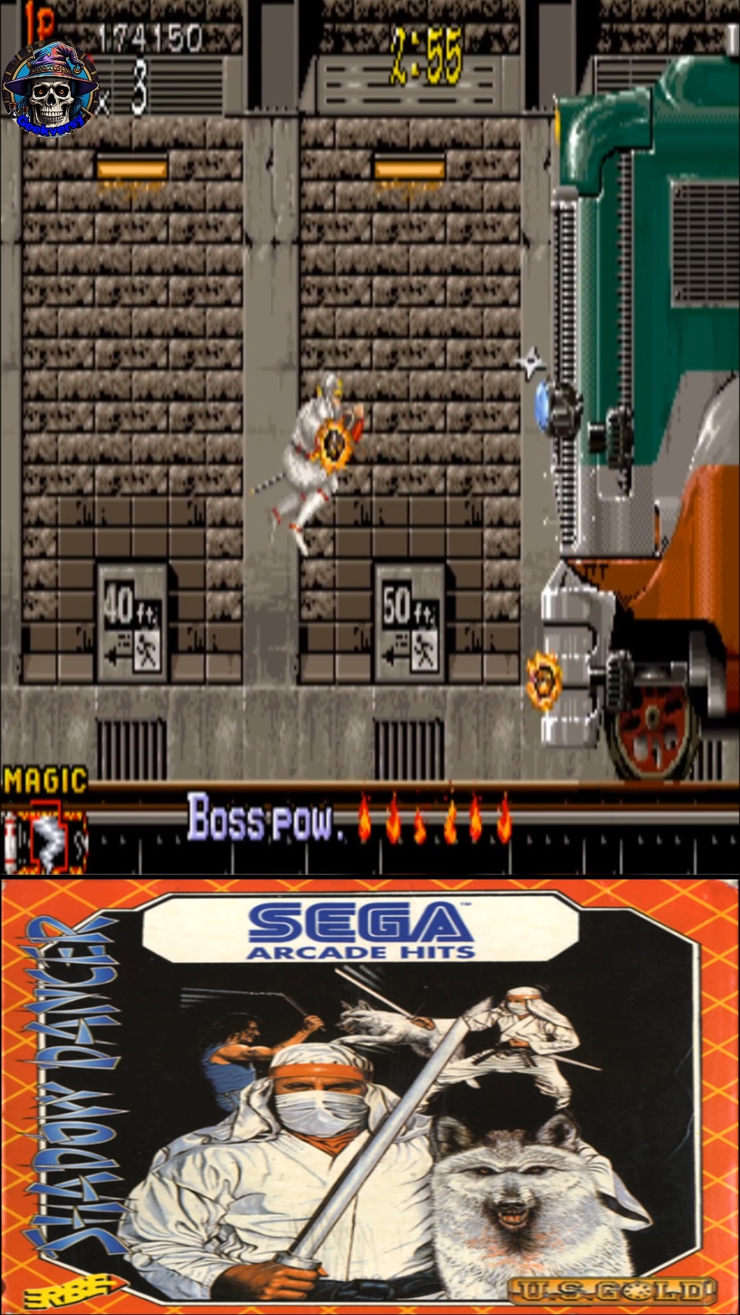 Shadow Dancer (Arcade) - Boss 02 Ninja Train #shadowdancer #segaarcade