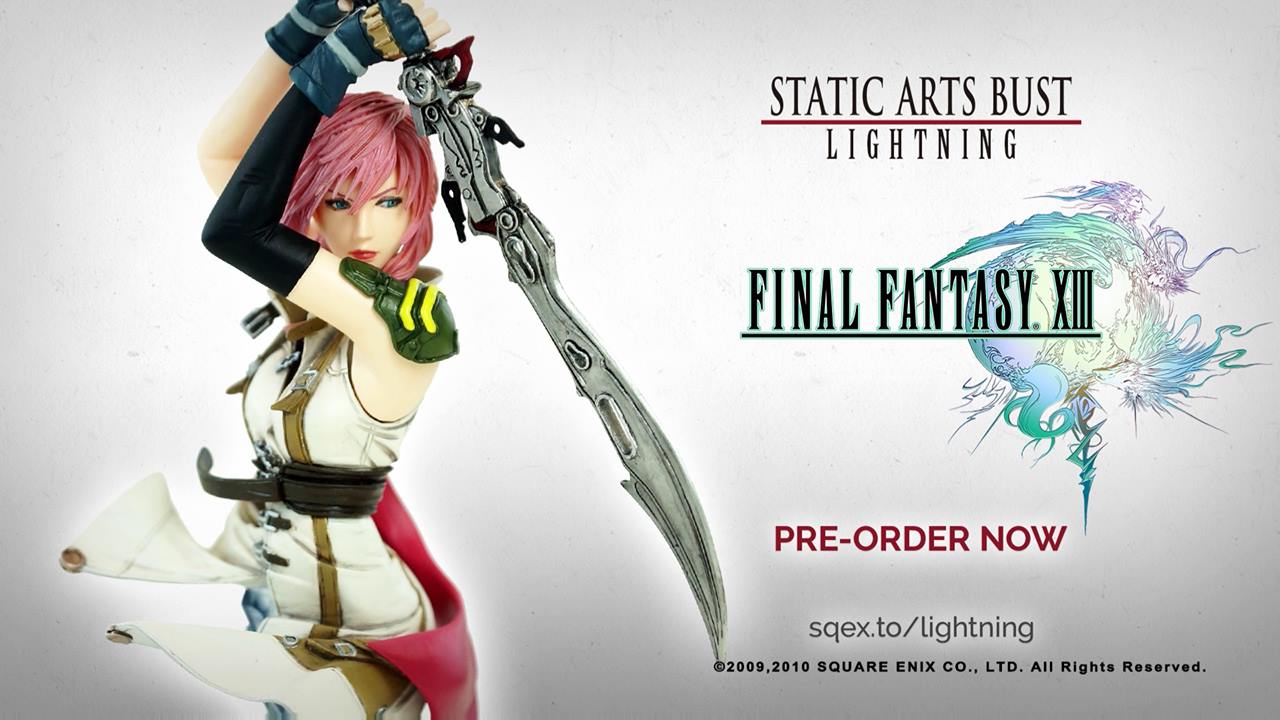 Take a closer look at the FINAL FANTASY XIII STATIC ARTS BUST 