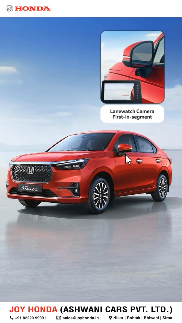Discover the new Honda Amaze, where design, technology and safety
