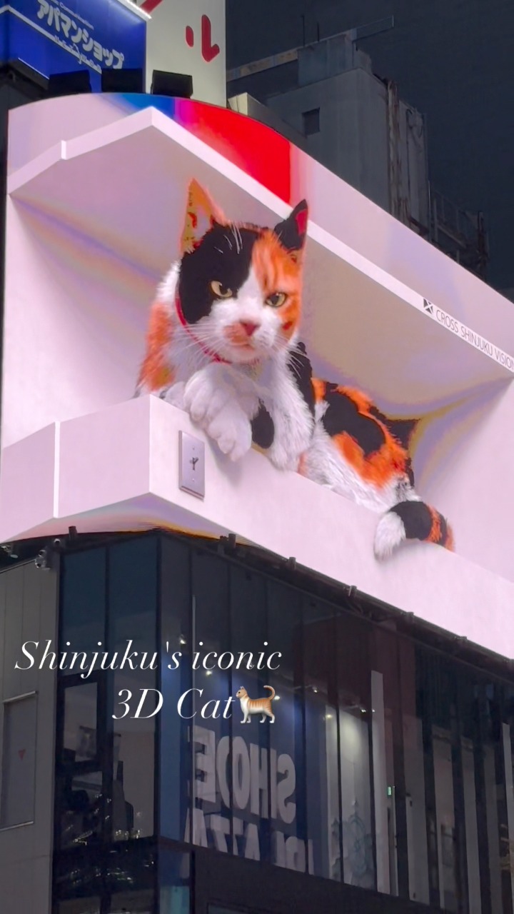 ストラップ Hello Kitty The Shinjuku Kitty Story Caught in the paws of Shinjuku's iconic giant 3D cat