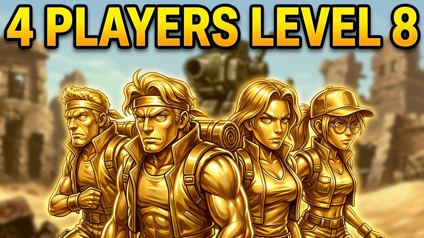 Metal Slug X Golden 4 players Level 8 fanthology #kofnodead