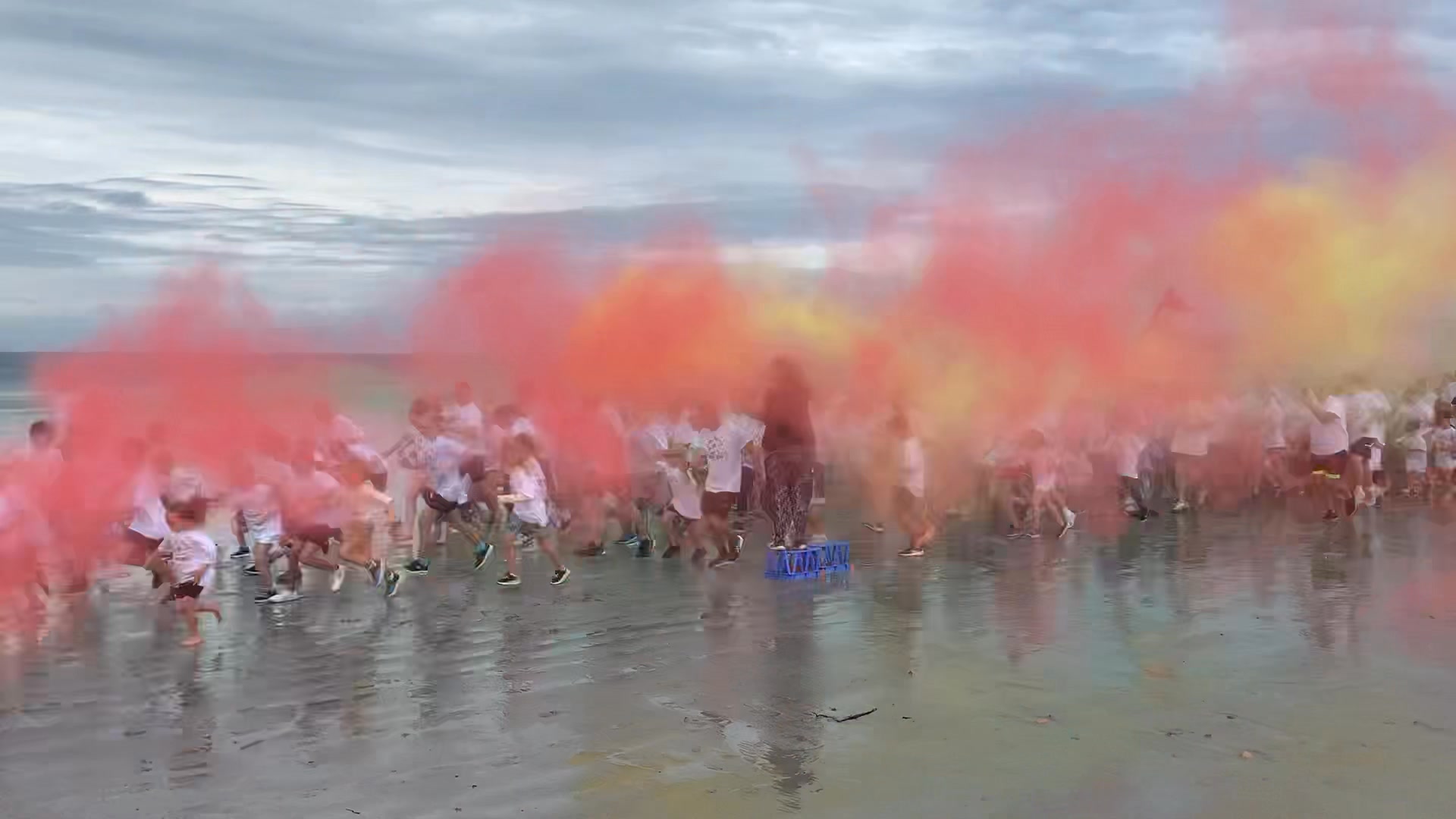 Vazon is awash with colour this morning as about 400 runners take part ...