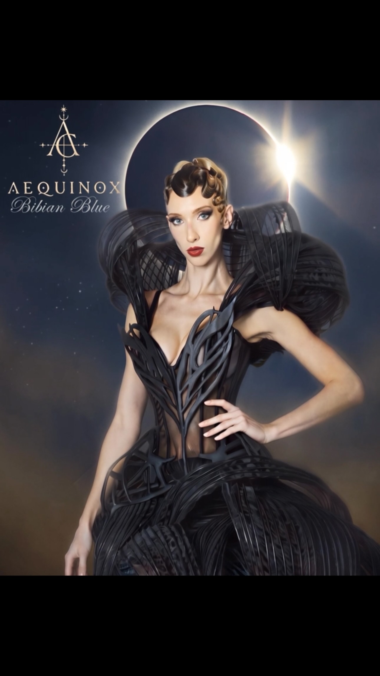 bibian blue dresses AEQUINOX 🌙 New Couture Collection, Black Chantilly lace corset dress, sculpted lines, custom wave-textured fabric, sheer tulle and a pink mikado layer 💕, A closer look at one of the new silhouettes Color:Ivory/Blush/Nude