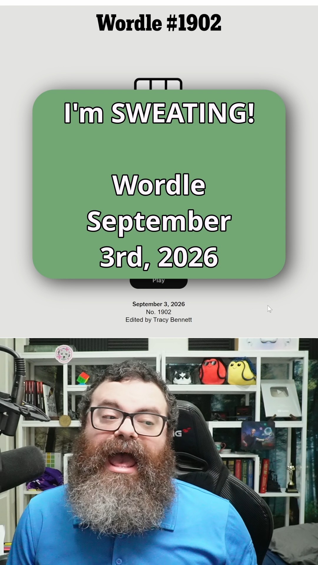 Here we go again! Wordle September 3, 2026 1902 #wordle #nytgames