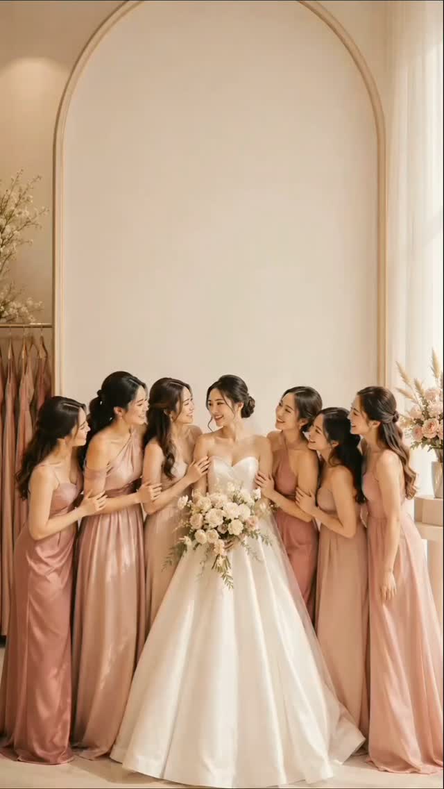 From trying different styles and colours to seeing everything come together in person, our brides and their girls have loved being part of the experience., Thank you to all our lovely brides for 