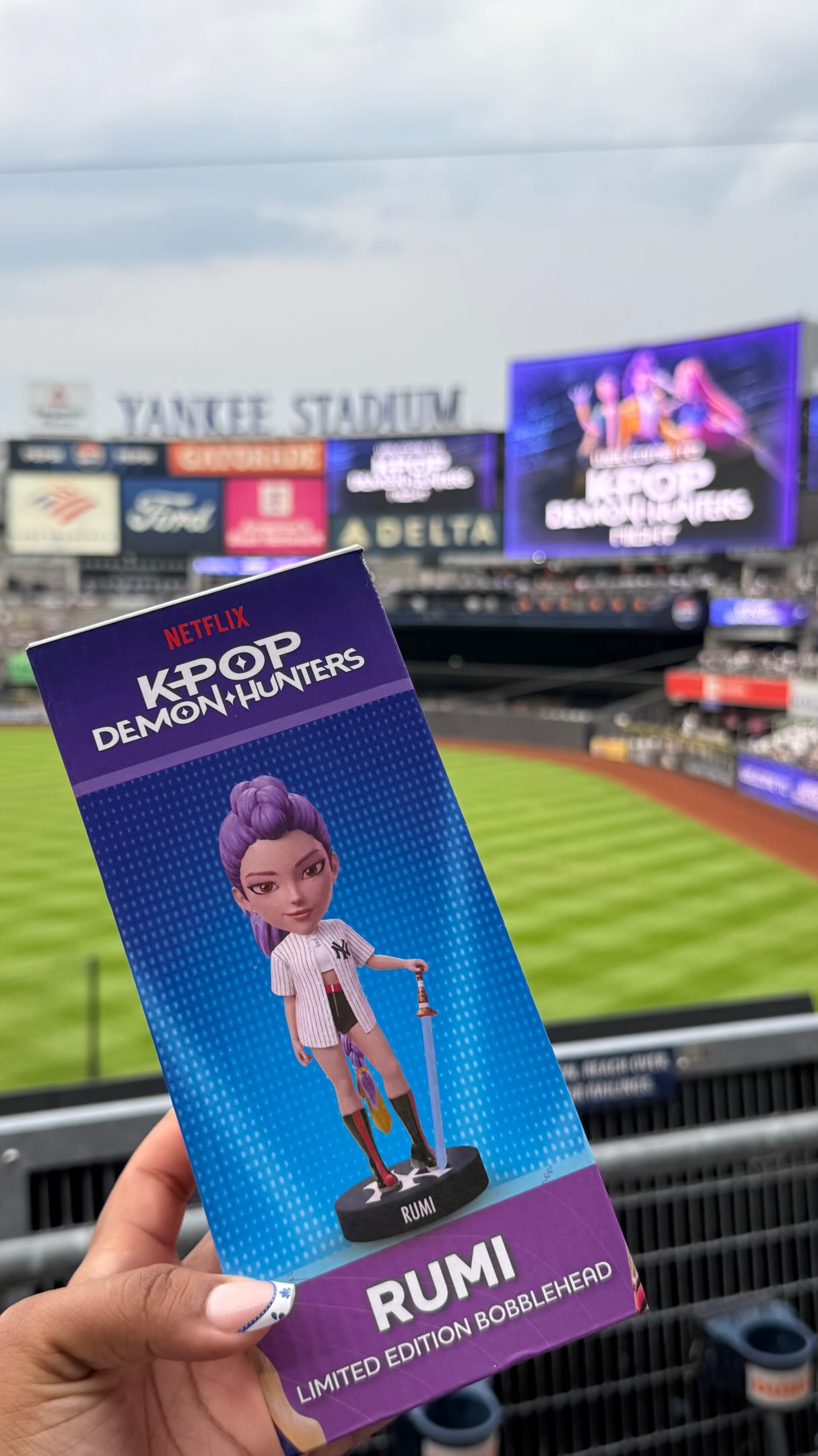 It's KPop Demon Hunters Netflix Night at The Yankee Stadium … Were