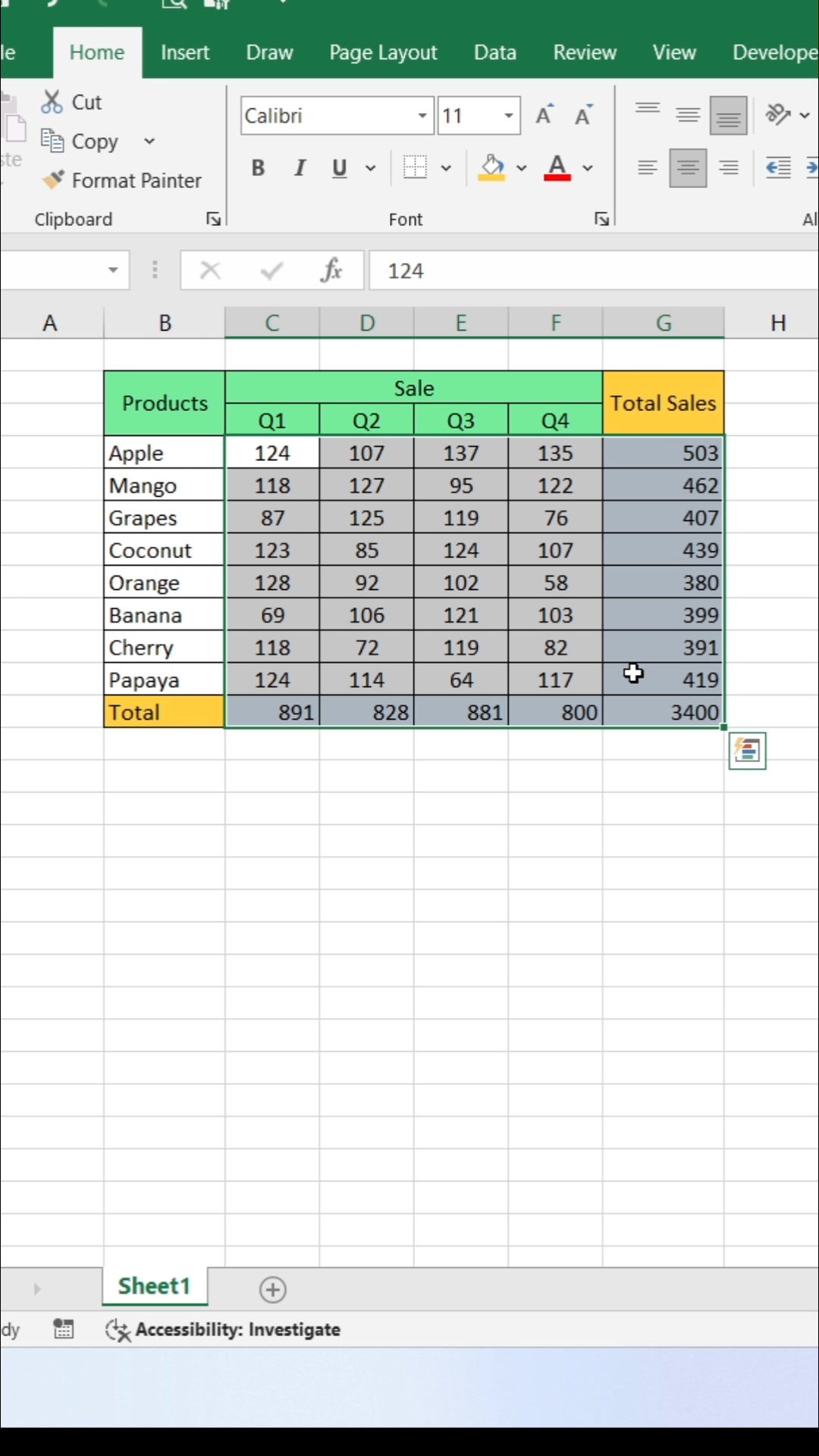 AutoSum tricks in Excel 😀 #exceltips #ExcelTricks #exceltutorial # ...