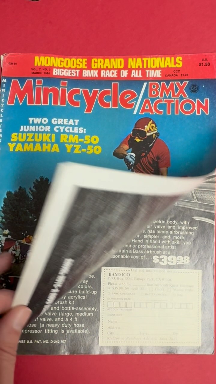 Vintage BMX Magazine Featuring Classic Bikes for Sale