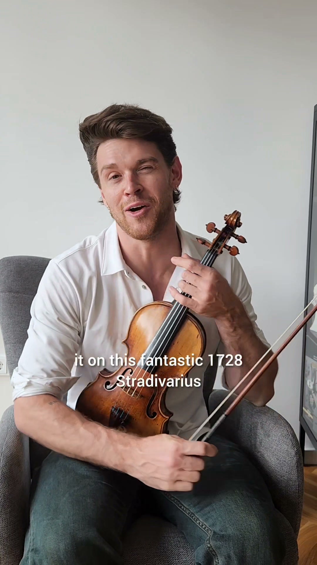 This composite violin was not compiled from parts; it was a repair