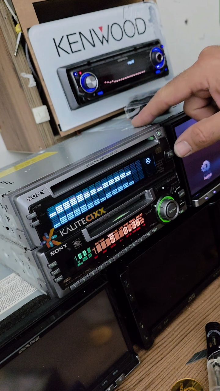 SONY MDX-C5100 & CSX-310 CD PLAYER SPECTRUM ANALYZER #kali̇teci̇xx