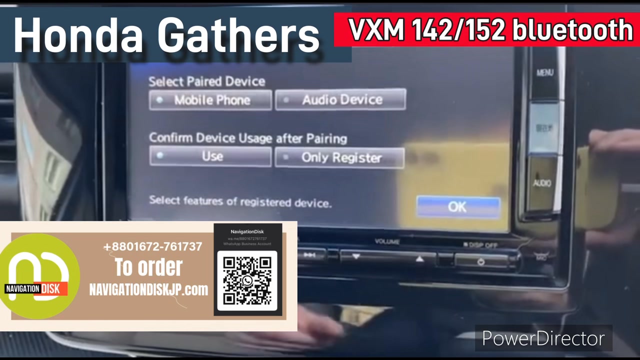 ホンダ N-WGN JH1/JH2 Gathers VXM-152VFi Honda Gathers VXM-142-152 Radio Bluetooth setup | NavigationDisk