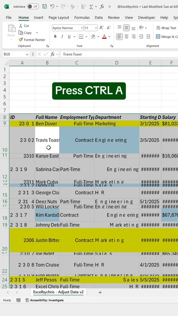 Cleaning data excel hack! #googlesheetstips #exceltipsandtricks # ...