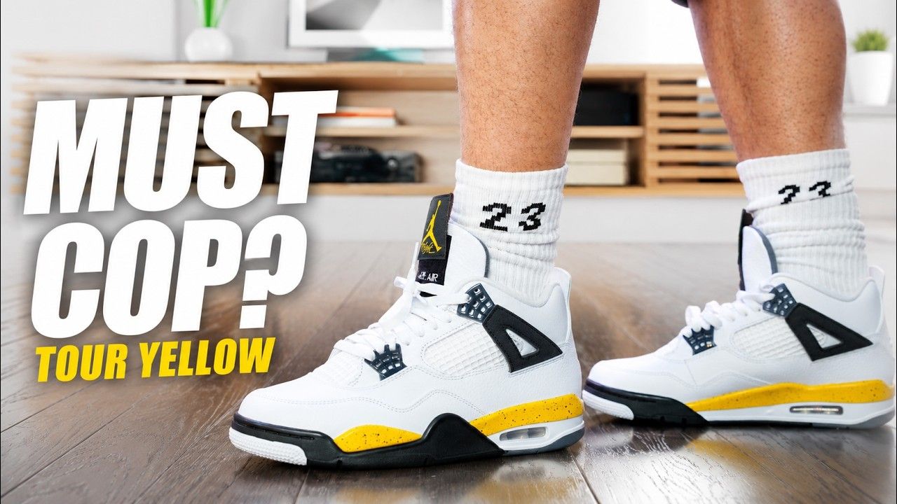 Jordan 4 Tour Yellow On-Foot Review | Tonyd2wild | Facebook
