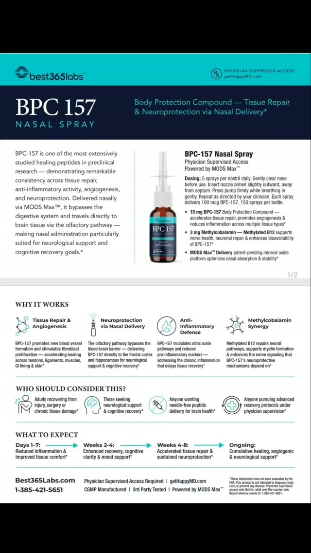 🧬🧬 NEW FROM BEST365 LABS, Peptide science just got easier. Best365 Labs is bringing innovative compounds into convenient oral-drop and nasal-delivery formats with physician-supervised access., 🌙 