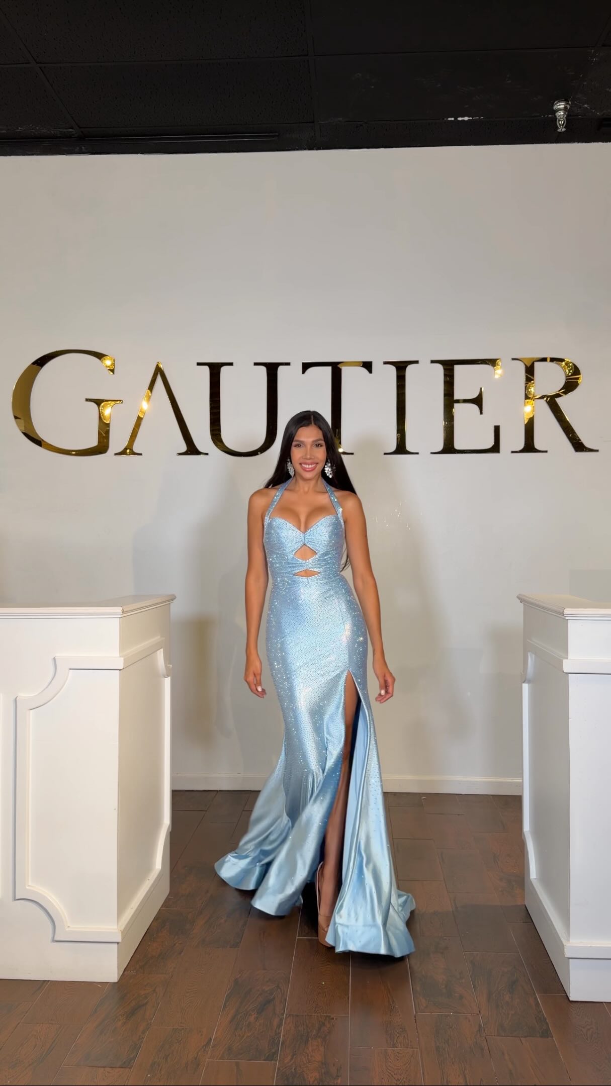 blue dress store 2027 trends, DECODED. 🔐✨ Here’s what you’ll be seeing everywhere next season. , Available Gautier Prom & Formal Wear | Gautier - Formal Dresses A-line/Princess Off-the-Shoulder Full/Long Sleeve Collar Size:14.5 is-first-owner some statement earrings and