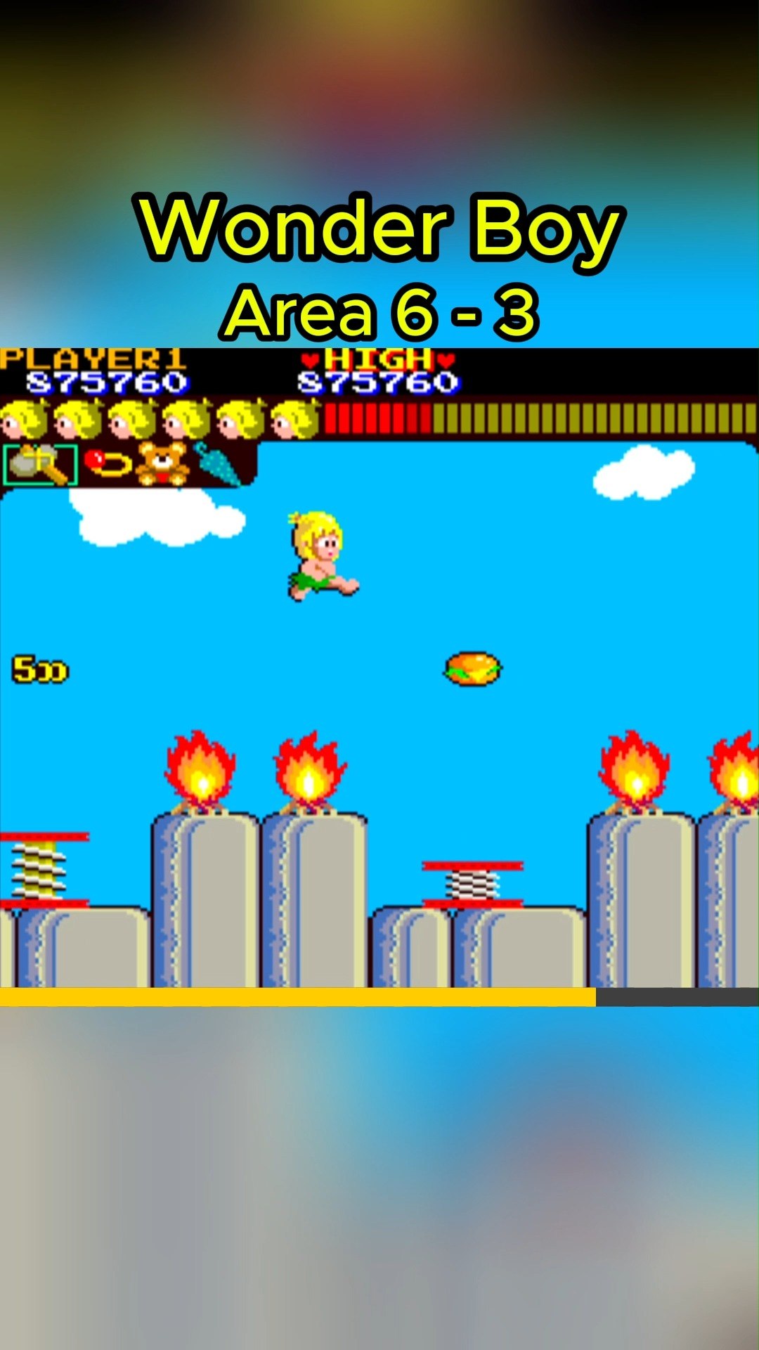 Wonder Boy Arcade version by Sega #wonderboy #segagames