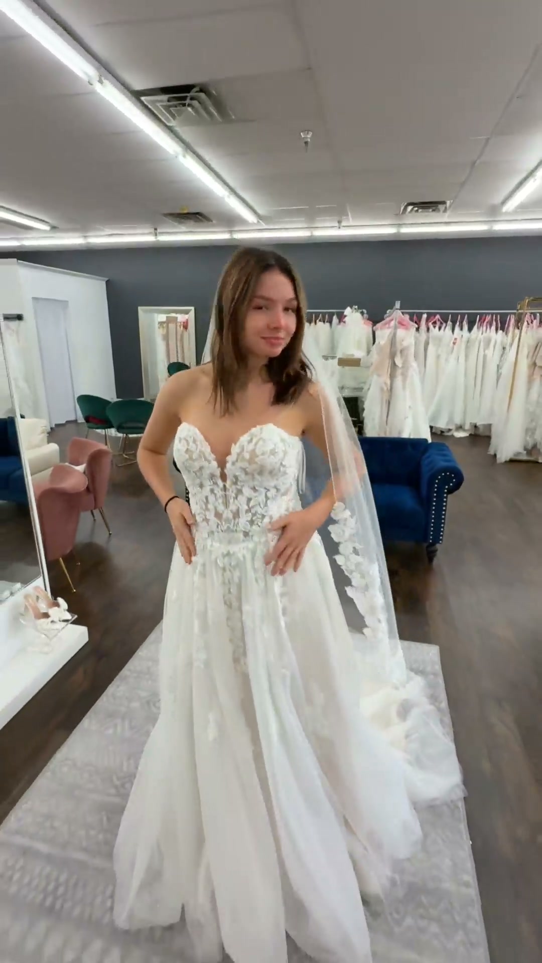 DOVE 💫 one of our Gowns Signature Collection bridal gowns, bringing the bling-princess vibes to life. , Book your bridal appointment at www.gownsboutique.com | GOWNS Bridal and Formal Boutique