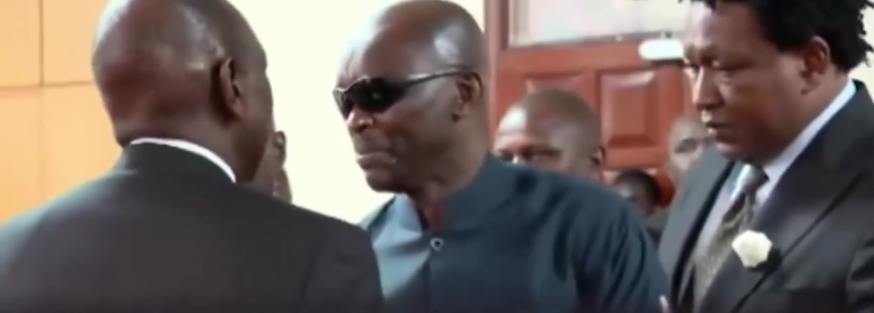 President William Samoei Ruto consoles Raila Odinga's bodyguard Ogeta ...