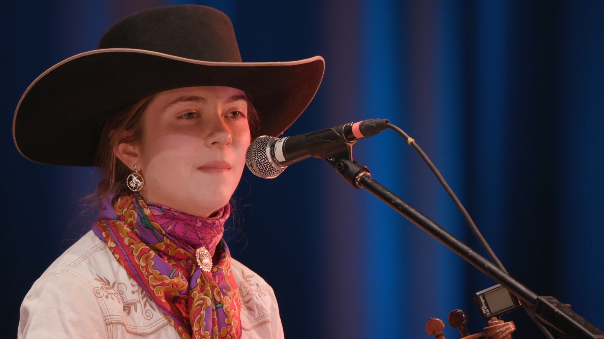 Brigid Reedy performs her poetic ode to quilting across the generations ...