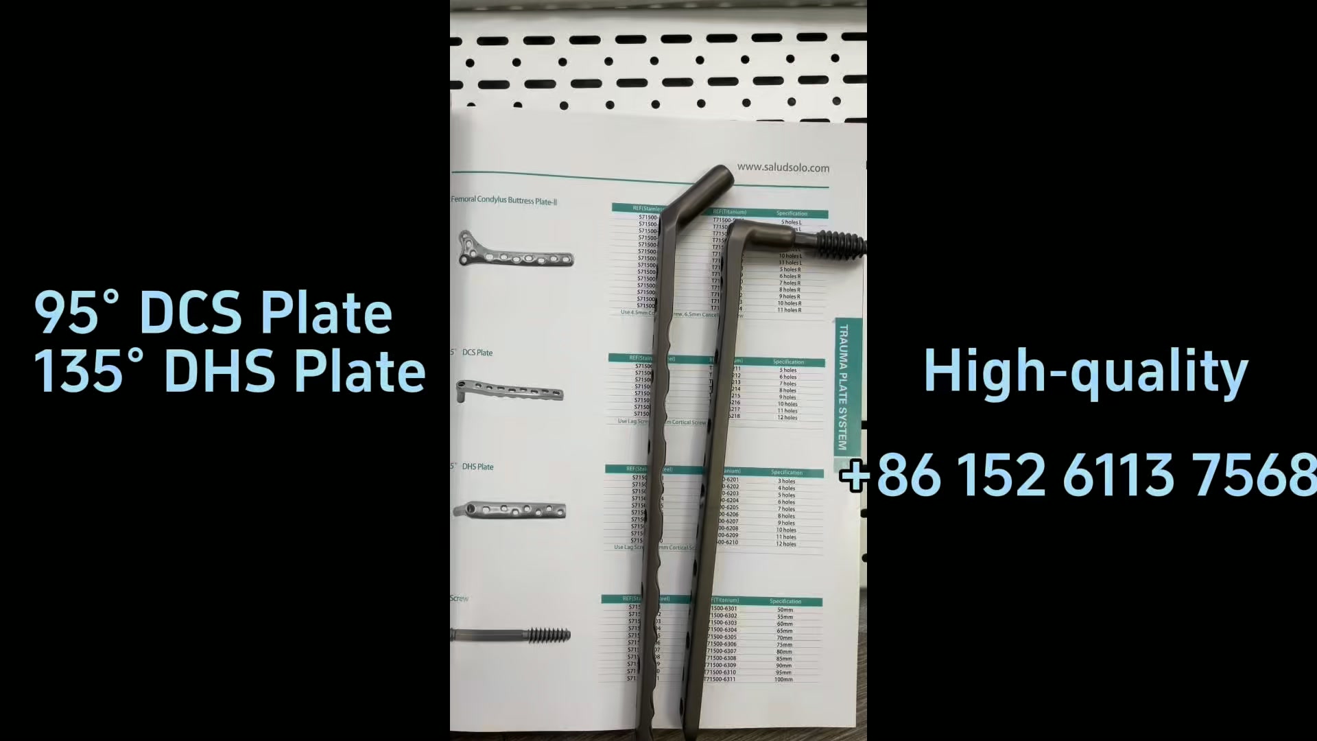 95°DCSPlate 95° DCS Plate 135° DHS Plate L NUM ل High High-quality