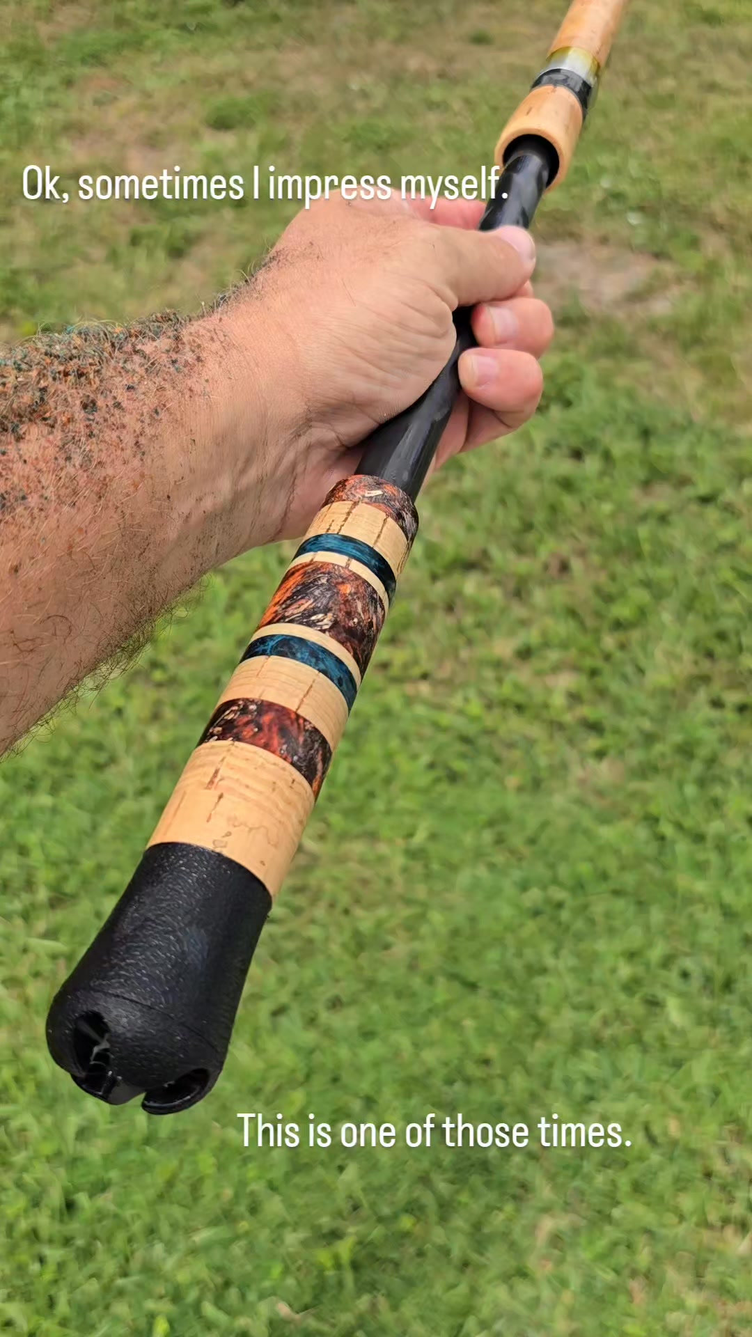 Today in Rodbuilding... I impressed myself. I love how this custom rod ...