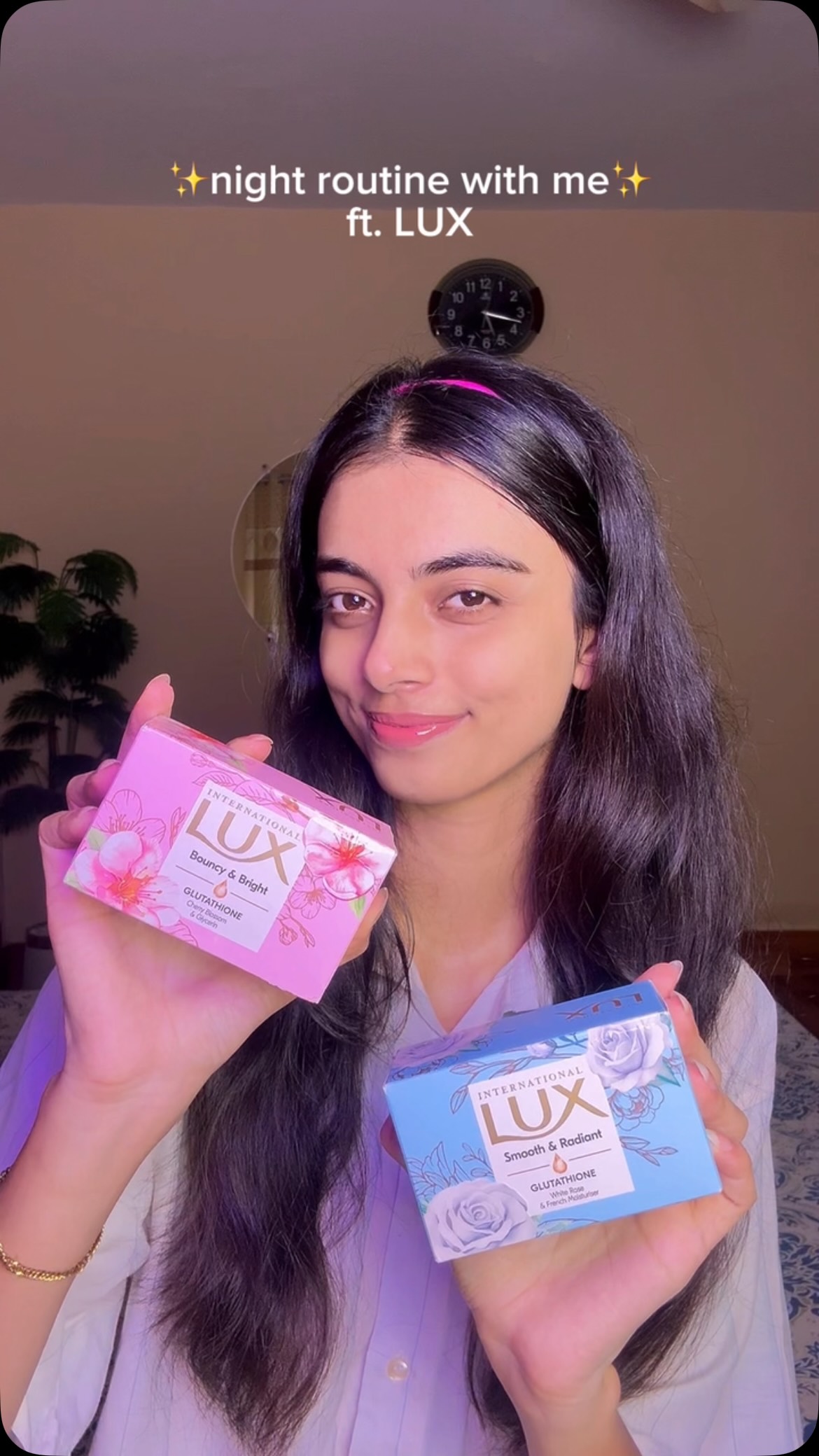 glutathione reels Night Routine with LUX Gluta Bars for Smooth Radiant Skin Relumins Reduced L-Glutathione Product