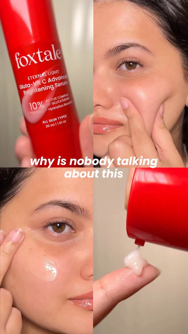 A powerful blend of Glutathione + 10% Vitamin C to target tan, dullness, dark spots and pigmentation for a clearer, brighter glow✨, #Foxtale @foxtaleskin , ., ., ., ., [glutathione serum, vitamin c 