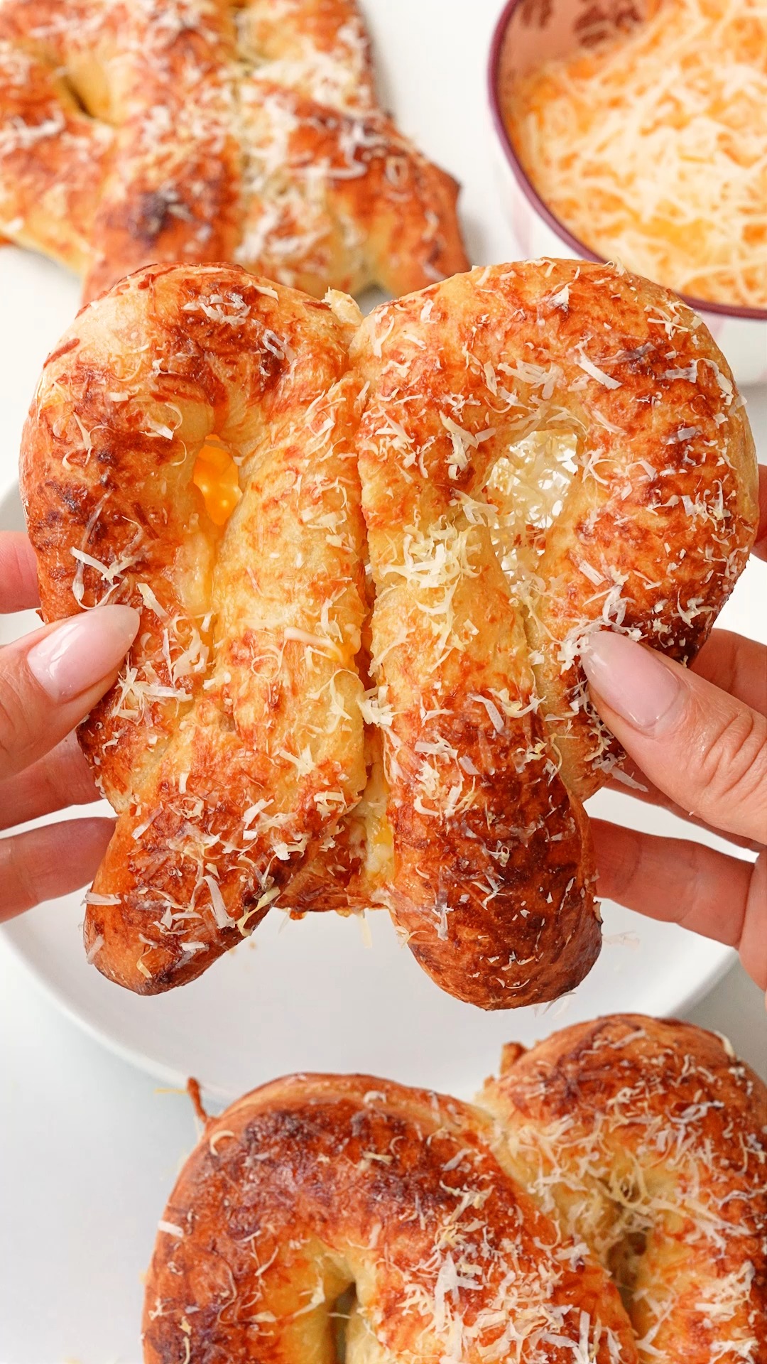 4 Cheese Stuffed Pretzels 🧀 Rolled an entire cheese blend inside