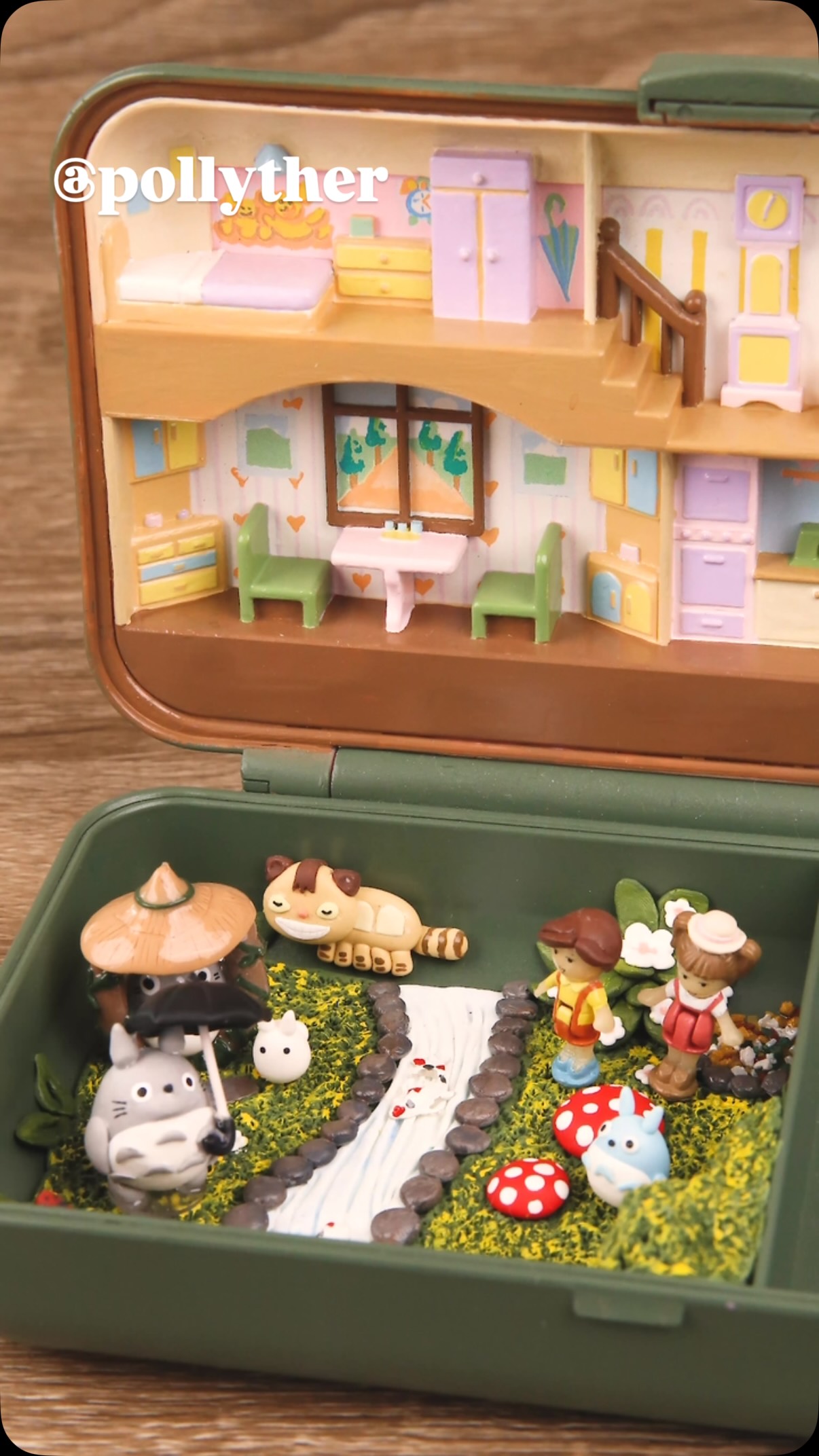 pollypocket #vintagetoys #90s #totoro #nostalgic | Pollyther by