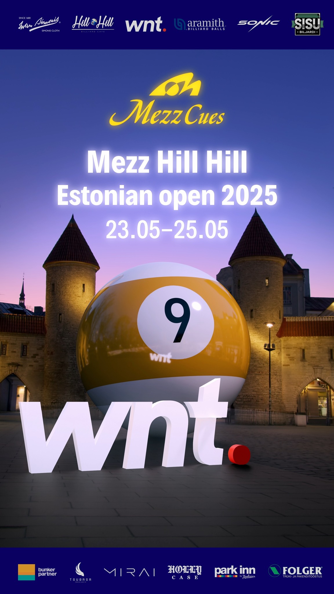 🔜 Next up on the World Nineball Tour... 🇪🇪 The action heads to Tallinn ...