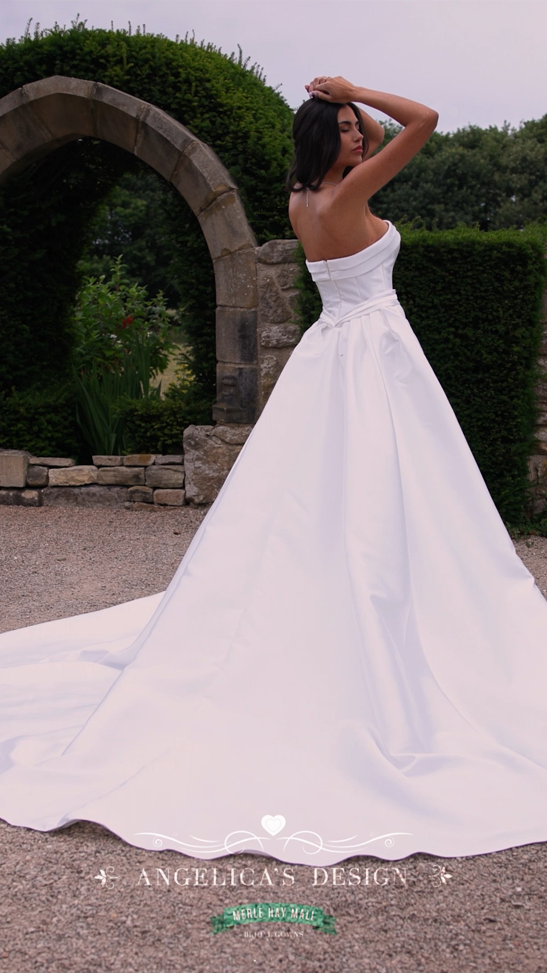 🌷Style: RB4240 ✨ Wedding Gowns🌷, ✨Price: $1,373✨Angelica's Design , ✨Bold in its simplicity, this ivory Mikado gown features a sleek strapless neckline and dramatic detachable train for effortless 