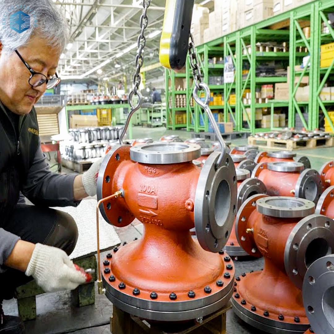 The Manufacturing Process of Industrial Valves. 62 Years Old Cast Valve ...