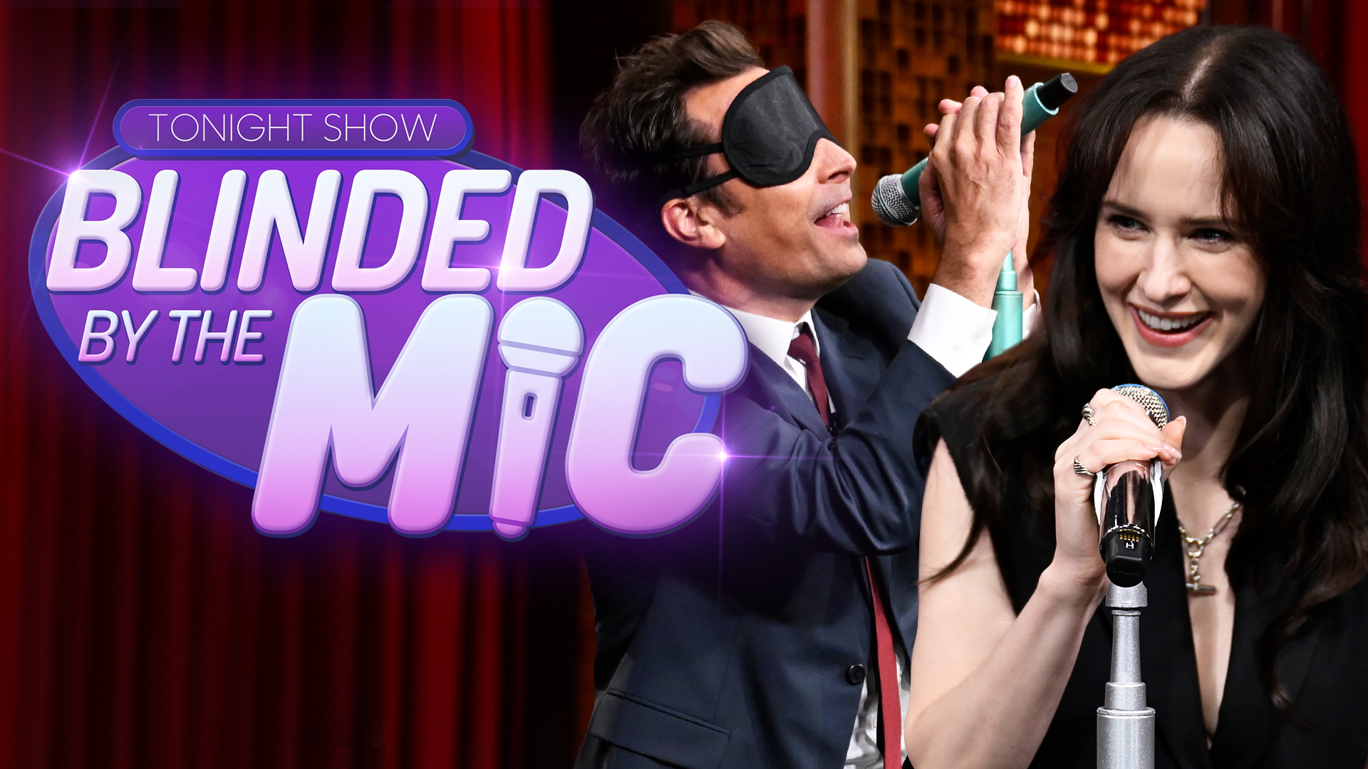 Rachel Brosnahan and Jimmy go head-to-head in Blinded by the Mic! 🎤 ...