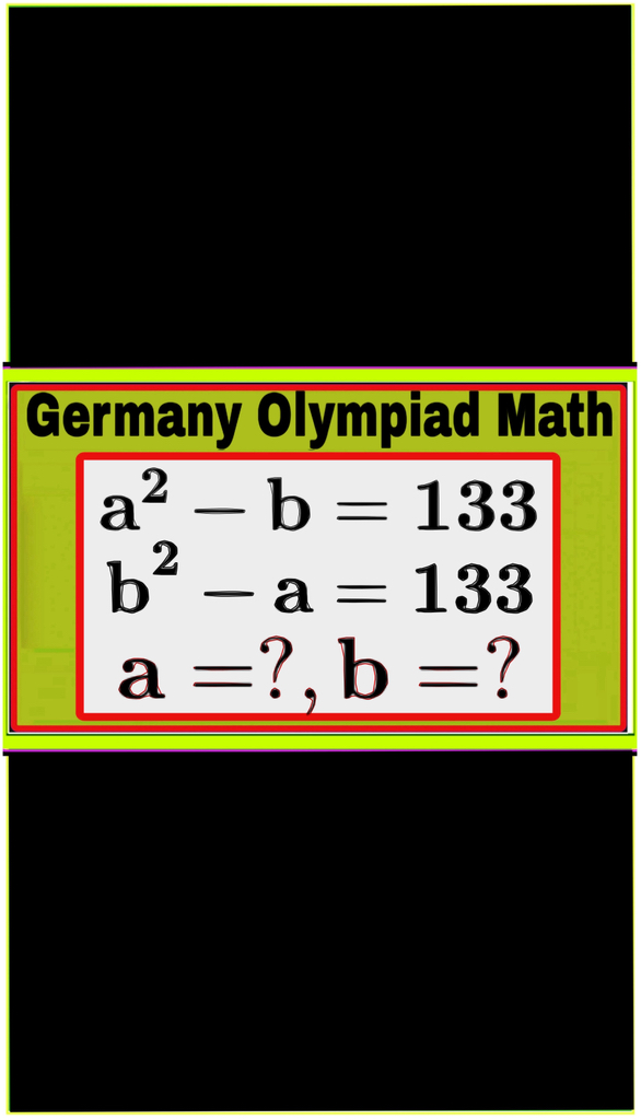 Germany 🇩🇪 | Tricky Algebra Math Olympiad| Brain Buster Maths