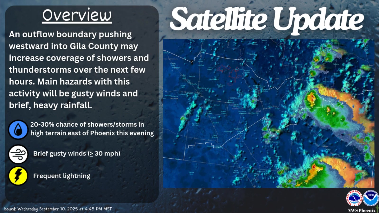 Scattered showers and thunderstorms are ongoing across the higher ...