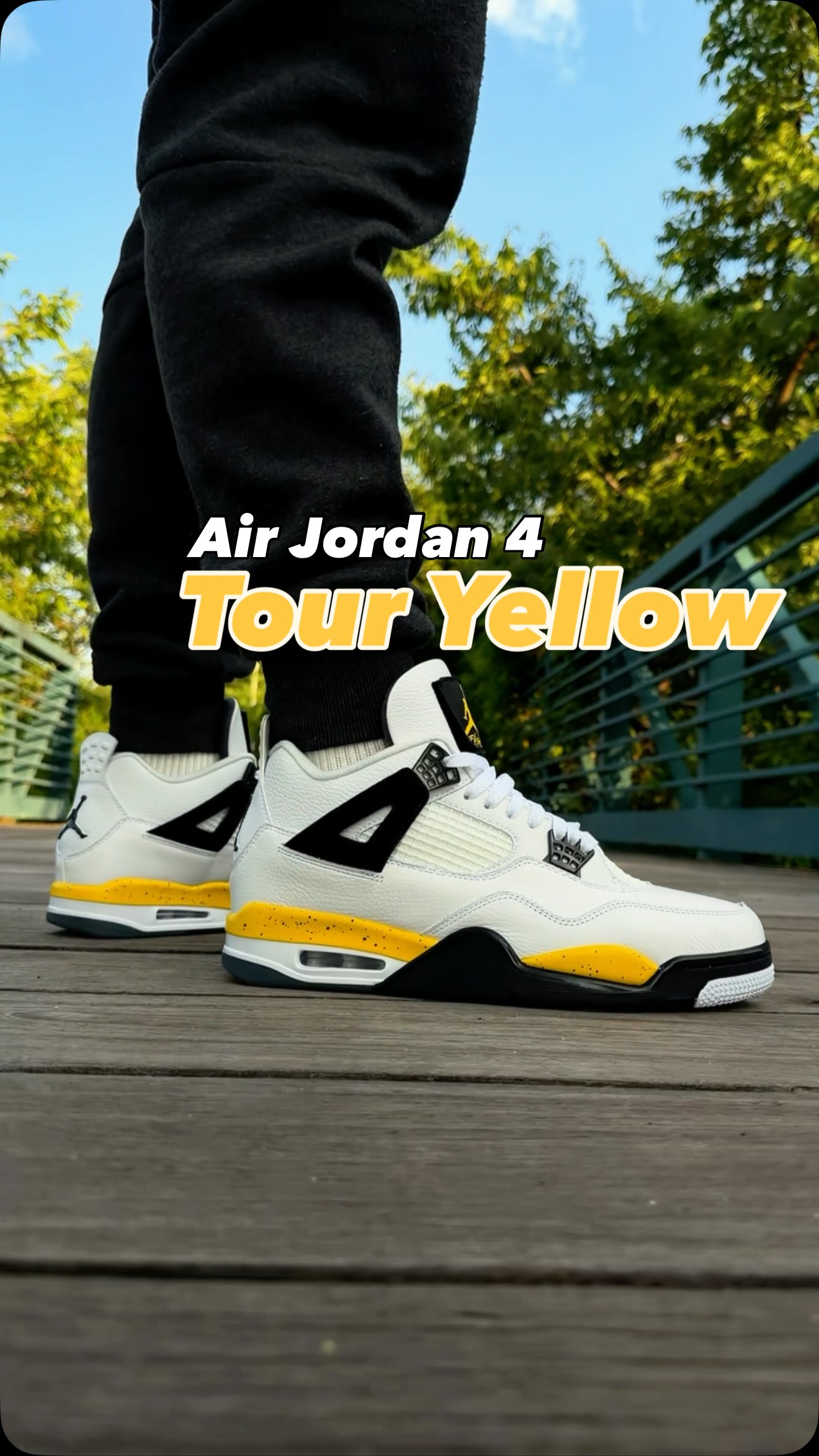 Jordan 4 Tour Yellow On-Foot Review | Tonyd2wild | Facebook