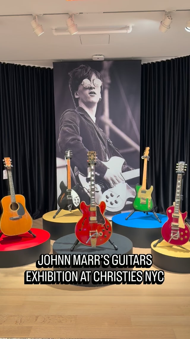 Johnny Marr is auctioning off nearly 100 of his guitars, including